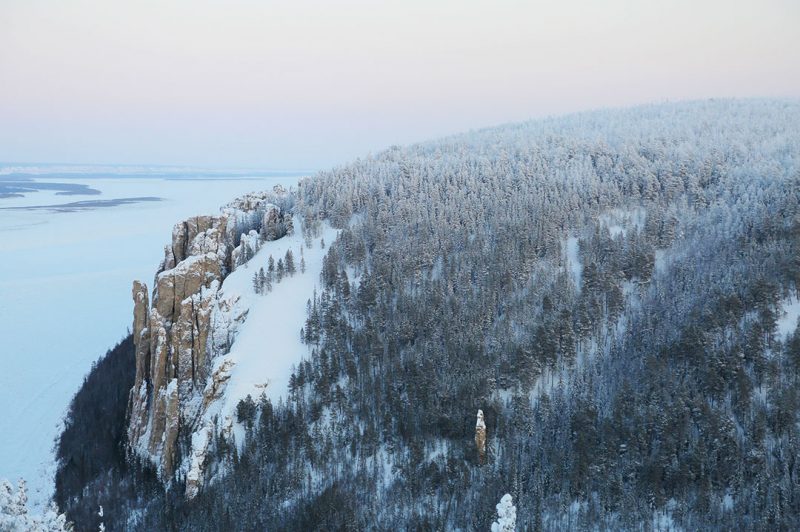 Ленские столбы зимой фото